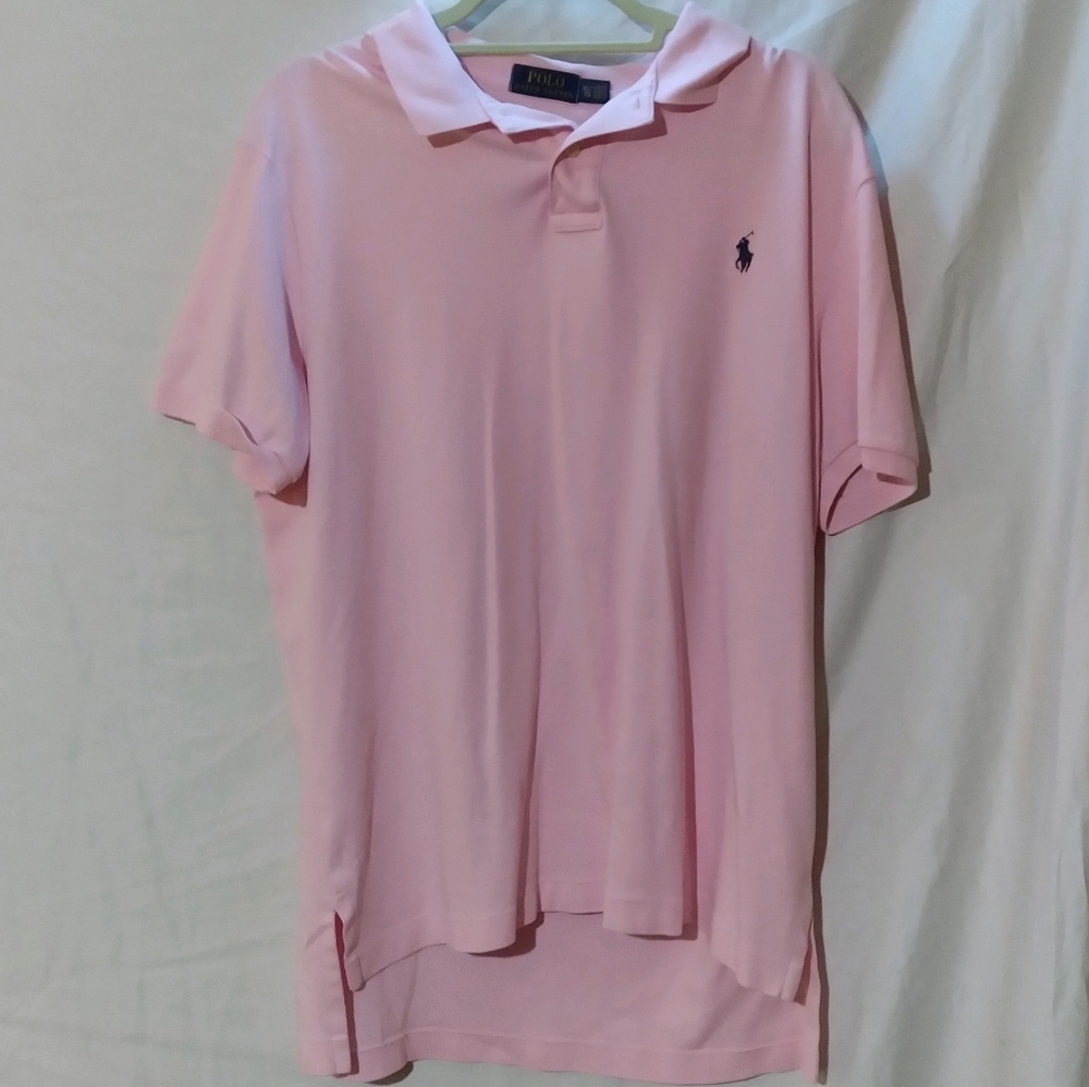 Pink polo shirt